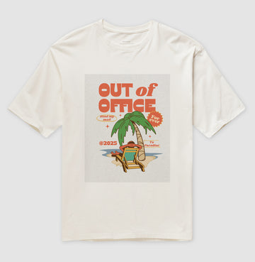 Camiseta Oversized Out Of Office