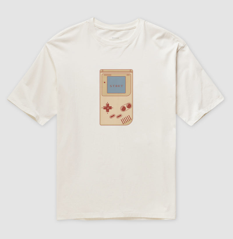 Camiseta Oversized Start Game Boy
